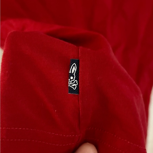 PSYCHO BUNNY Kids Red T-shirt, size M - Picture 5 of 7